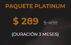 Paquete Platinum